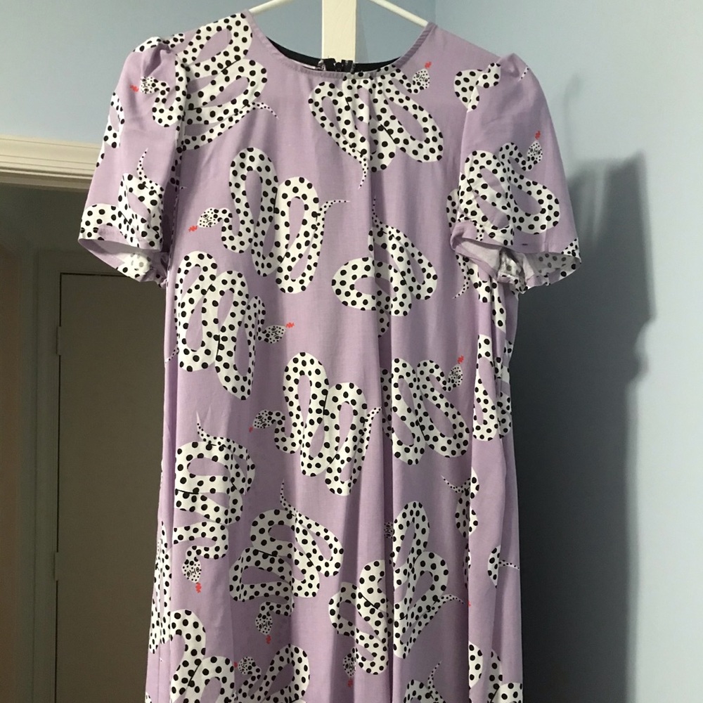 Nooworks Dress - Molly Micotti Snakes Purple Med